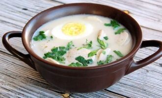 Белый борщ по-польски