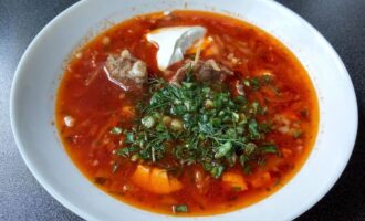 Борщ без картошки