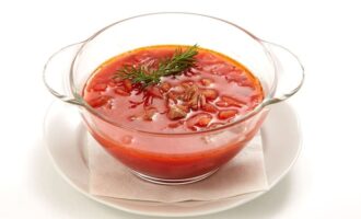 Борщ из телятины