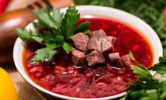 Борщ классический с мясом говядины