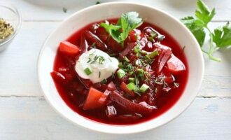 Борщ с болгарским перцем