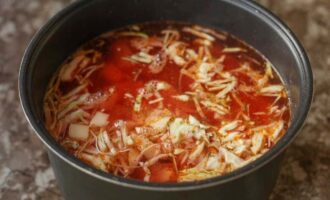 Борщ в мультиварке со свининой