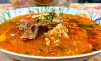 Суп харчо из говядины с рисом