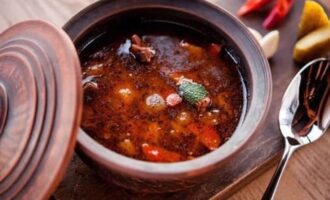 Суп харчо со сливами