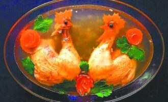 Заливное из куриных окорочков