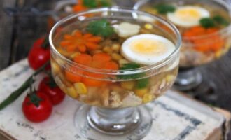Заливное из рыбных консервов