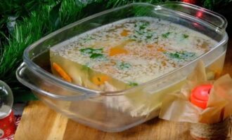 Холодец из курицы с желатином