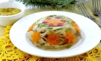 Холодец из свиных ножек и курицы