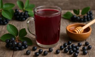 Морс из черноплодной рябины