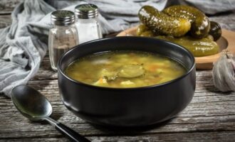 Рассольник с кабачками