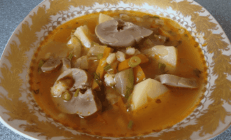 Рассольник с почками