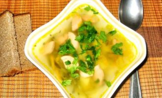 Рассольник с сосисками