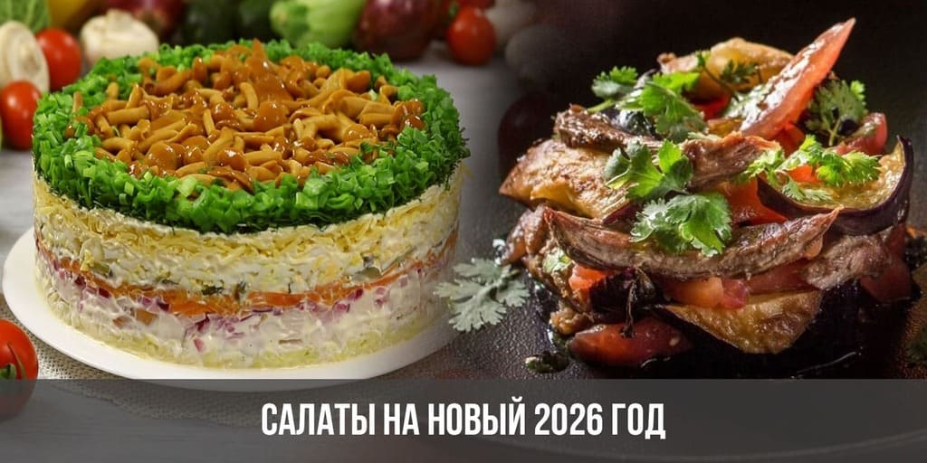 салаты на новый год 2026