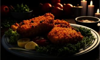 Шницель из куриного фарша