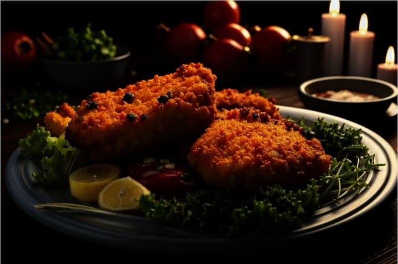 Шницель из куриного фарша Воздушный шницель из куриного фарша с хрустящей панировкой и семечками