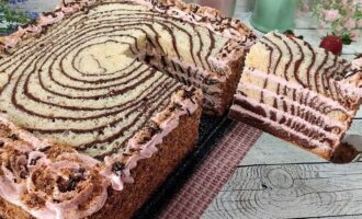 Советский торт Зебра