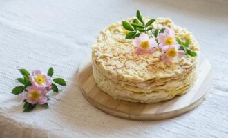 Торт Наполеон с масляным кремом