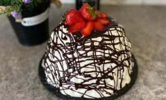 Торт панчо с клубникой