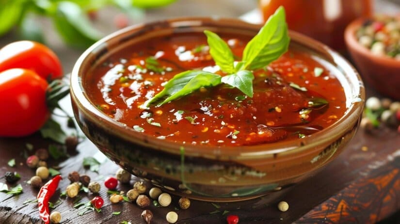 Мегрельский соус (Аджыка Мегрельская) в стеклянной банке