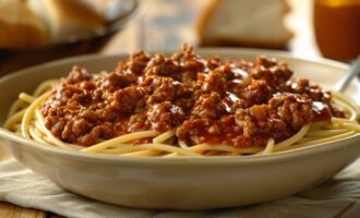 Мясной соус для спагетти