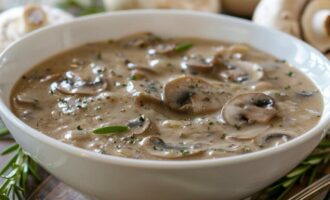 Соус из замороженных грибов